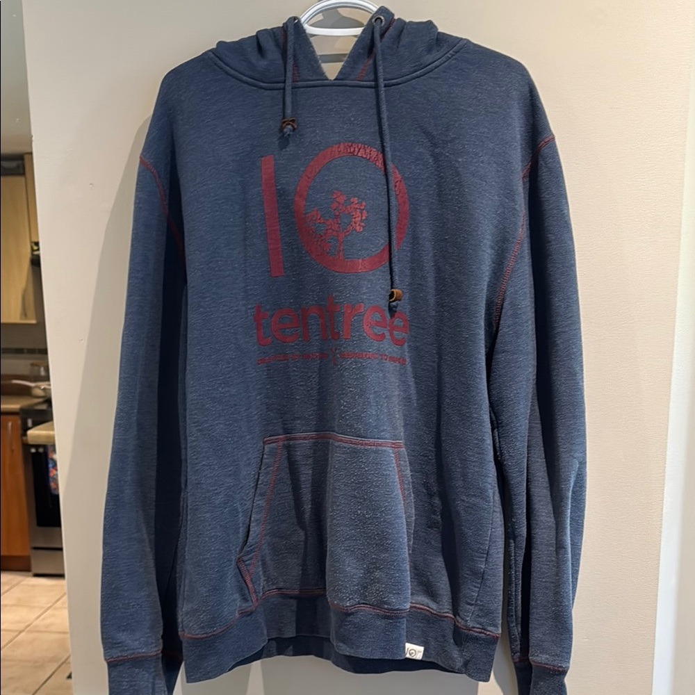 Tentree Blue Sweatshirt Hoodie Casual Wear